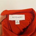 Second-Hand - Witchery Blood Orange Tiered Shirt Dress Size 10 - SwapUp