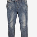 Second-Hand - Threadz Casual Washed Elastic Waist Jeans Size S - SwapUp
