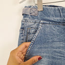 Second-Hand - Threadz Casual Washed Elastic Waist Jeans Size S - SwapUp