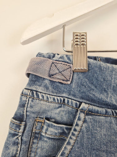 Second-Hand - Threadz Casual Washed Elastic Waist Jeans Size S - SwapUp