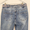 Second-Hand - Threadz Casual Washed Elastic Waist Jeans Size S - SwapUp