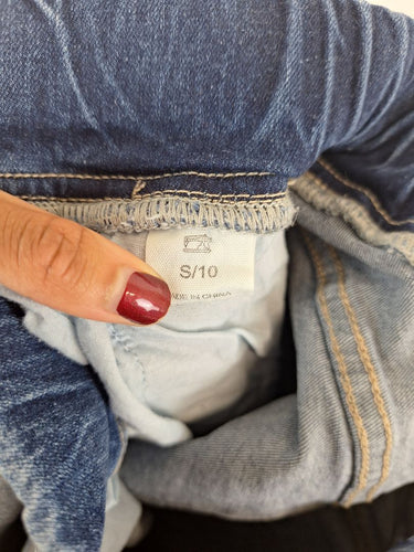 Second-Hand - Threadz Casual Washed Elastic Waist Jeans Size S - SwapUp