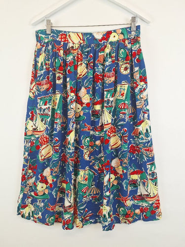Second-Hand - King Louie Tropical Island Midi Skirt Size 10 - SwapUp