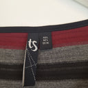Second-Hand - Taking Shape Asymmetric Stripe Blouse Size L - SwapUp