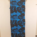 Second-Hand - Taking Shape Abstract Azure Midi Dress Size M - SwapUp