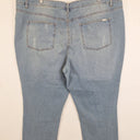Second-Hand - Mink Floral Embroidery Light Wash Jeans Size 24 - SwapUp