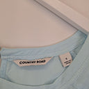 Second-Hand - Country Road Ice Blue Capped Sleeve Everyday Essential Top Size S - SwapUp