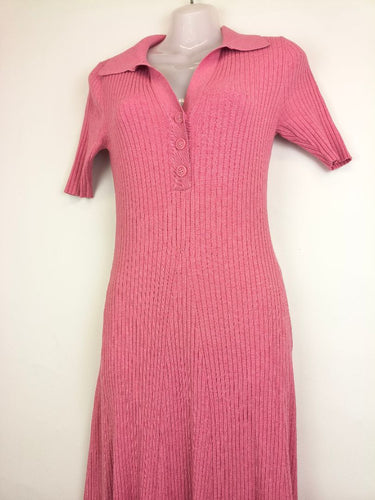 Second-Hand - Seed Rosy Ribbed Maxi Dress Size S - SwapUp