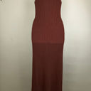 Second-Hand - Witchery Terracotta Ribbed Maxi Dress Size S - SwapUp