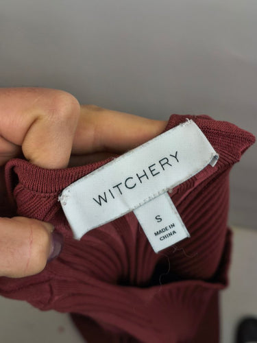 Second-Hand - Witchery Terracotta Ribbed Maxi Dress Size S - SwapUp