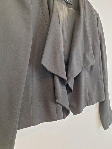 Second-Hand - Veronika Maine Bias Draped Open Jacket Size 10 - SwapUp