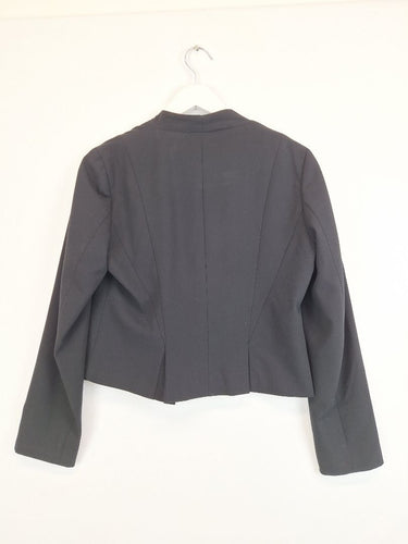Second-Hand - Veronika Maine Bias Draped Open Jacket Size 10 - SwapUp