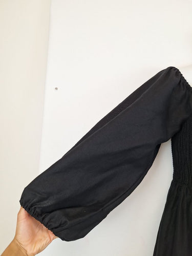 Second-Hand - Witchery Out To Lunch Shirred Midi Dress Size 12 - SwapUp