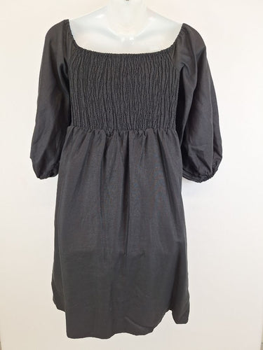 Second-Hand - Witchery Out To Lunch Shirred Midi Dress Size 12 - SwapUp