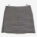 Second-Hand - Banana Republic Structured Navy Striped Mini Skirt Size 12 - SwapUp