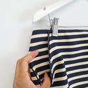 Second-Hand - Banana Republic Structured Navy Striped Mini Skirt Size 12 - SwapUp