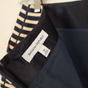 Second-Hand - Banana Republic Structured Navy Striped Mini Skirt Size 12 - SwapUp