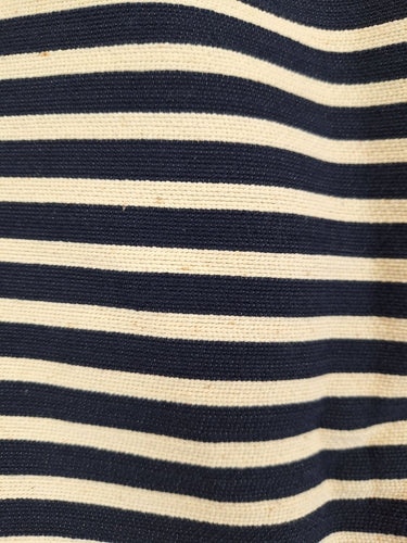 Second-Hand - Banana Republic Structured Navy Striped Mini Skirt Size 12 - SwapUp