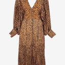 Second-Hand - C/MEO Collective V Neck Mustard Midi Dress Size M - SwapUp