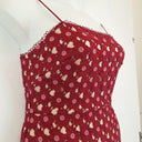 Second-Hand - Talulah Merlot Floral Lace Midi Dress Size M - SwapUp