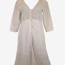 Second-Hand - Kachel Button Up Broderie Picnic Midi Dress Size 12 - SwapUp