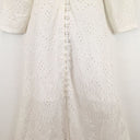 Second-Hand - Kachel Button Up Broderie Picnic Midi Dress Size 12 - SwapUp