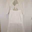 Second-Hand - Kachel Button Up Broderie Picnic Midi Dress Size 12 - SwapUp