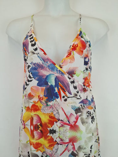 Second-Hand - Gingham & Heels Quirky Summer Floral Maxi Dress Size 12 - SwapUp
