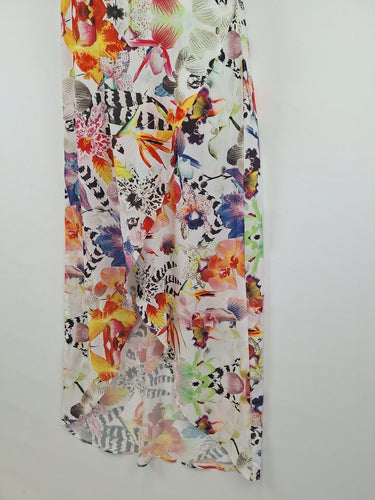 Second-Hand - Gingham & Heels Quirky Summer Floral Maxi Dress Size 12 - SwapUp