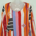 Second-Hand - Foil Vibrant Abstract Print Shift Mini Dress Size 10 - SwapUp