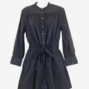 Second-Hand - Witchery Navy Long Sleeve Mini Dress Size 8 - SwapUp