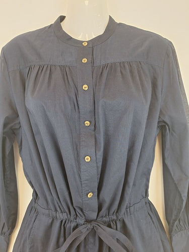 Second-Hand - Witchery Navy Long Sleeve Mini Dress Size 8 - SwapUp