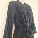 Second-Hand - Witchery Navy Long Sleeve Mini Dress Size 8 - SwapUp
