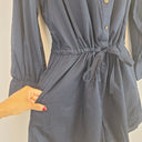 Second-Hand - Witchery Navy Long Sleeve Mini Dress Size 8 - SwapUp
