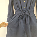 Second-Hand - Witchery Navy Long Sleeve Mini Dress Size 8 - SwapUp