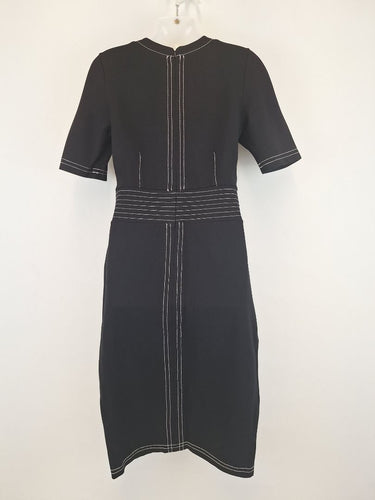 Second-Hand - Country Road Modern Contrast Stitch Midi Dress Size S - SwapUp