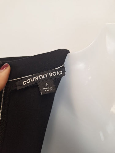 Second-Hand - Country Road Modern Contrast Stitch Midi Dress Size S - SwapUp
