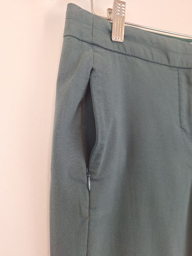 Second-Hand - Marcs Staple Dark Forest Green Slim Ankle Pants Size 10 - SwapUp