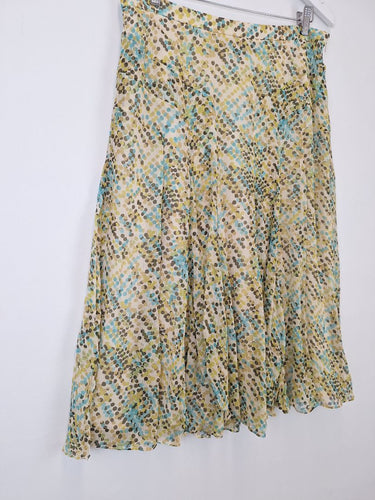 Second-Hand - Jones New York Silk Confetti Midi Skirt Size 12 - SwapUp