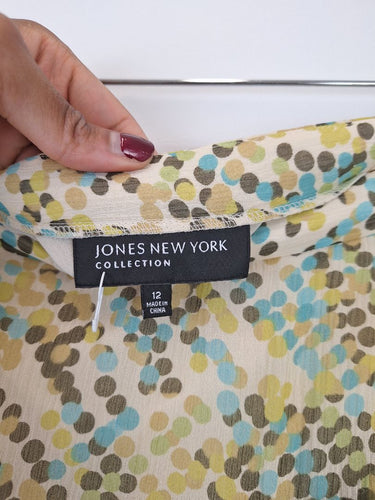 Second-Hand - Jones New York Silk Confetti Midi Skirt Size 12 - SwapUp