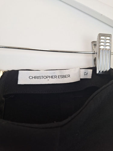 Second-Hand - Christopher Esber Raw Edge Layer Midi Skirt Size 12 - SwapUp
