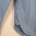 Second-Hand - ROMY Capri Blue Luxe Button Up Shirt Size M - SwapUp
