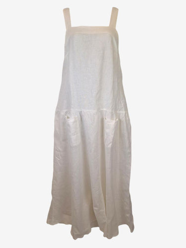 Second-Hand Matin Snow Pure Linen Maxi Dress Size 12 SwapUp Second-Hand Matin Snow Pure Linen Maxi Dress Size 12 SwapUp