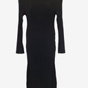 Second-Hand - Pilgrim Black Ribbed Knit Dress Size XL - SwapUp