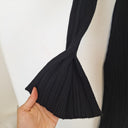 Second-Hand - Pilgrim Black Ribbed Knit Dress Size XL - SwapUp
