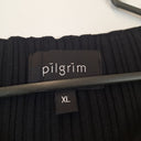 Second-Hand - Pilgrim Black Ribbed Knit Dress Size XL - SwapUp