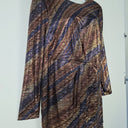 Second-Hand - Embody Women Vibrant Metallic Galaxy Knee Length Dress Size 22 - SwapUp