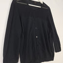 Second-Hand - David Lawrence Effortless Sheer Button Up Cardi Top Size XL - SwapUp