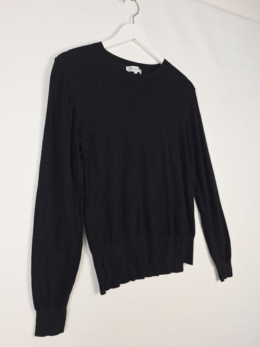 Second-Hand - Veronika Maine Black Ultrafine Knit Top Size L - SwapUp