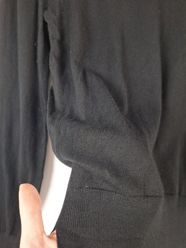 Second-Hand - Veronika Maine Black Ultrafine Knit Top Size L - SwapUp